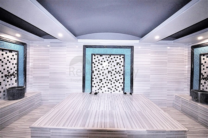 ضمن مجمع فاخر - قريب من البحر - شقة غرفة وصالة مفروشة - في مهوتلار / الانيا 