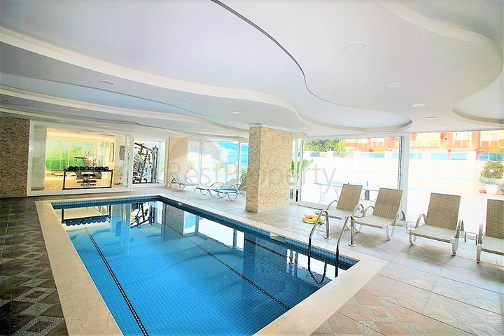 ضمن مجمع فاخر - قريب من البحر - شقة غرفة وصالة مفروشة - في مهوتلار / الانيا 