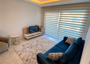 ضمن مجمع فاخر - قريب من البحر - شقة غرفة وصالة مفروشة - في مهوتلار / الانيا 