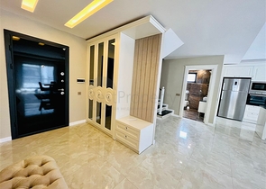 اطلالة بحر - مجمع فاخر - شقة 2 غرفة وصالة - جديدة - في كارجي جاك / الانيا 