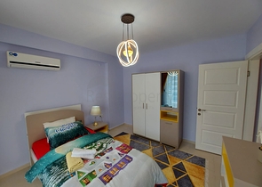 شقة فسيحة 2 + 1 على بعد 500 متر من البحر