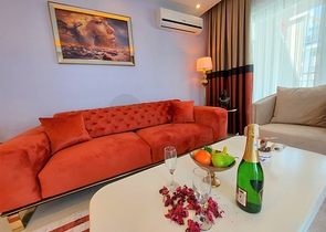 شقة فسيحة 2 + 1 على بعد 500 متر من البحر