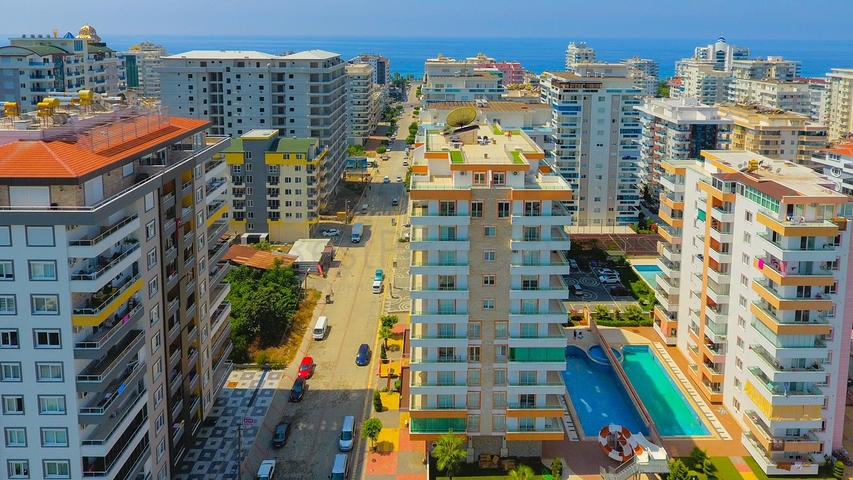 شقة عائلية انيقة مفروشة -تصميم 1+2 - في مهموتلار / الانيا 