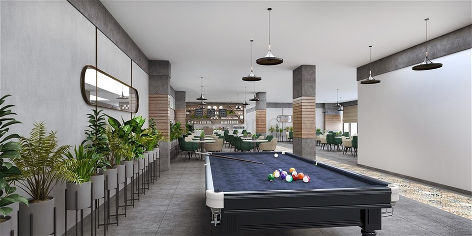 في احضان الطبيعة -شقة غرفة وصالة ضمن مجمع سكني حديث -افسلار / الانيا 