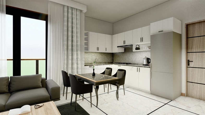 شقة 1 + 1 قيد الإنشاء في أفسالار