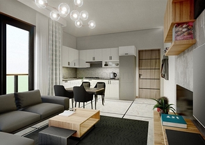 شقة 1 + 1 قيد الإنشاء في أفسالار