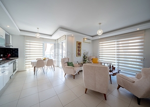 مجمع فاخر - شقة غرفتين وصالة مفروشة -في افسلار / الانيا 