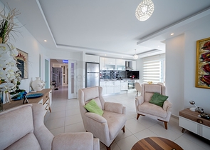 مجمع فاخر - شقة غرفتين وصالة مفروشة -في افسلار / الانيا 