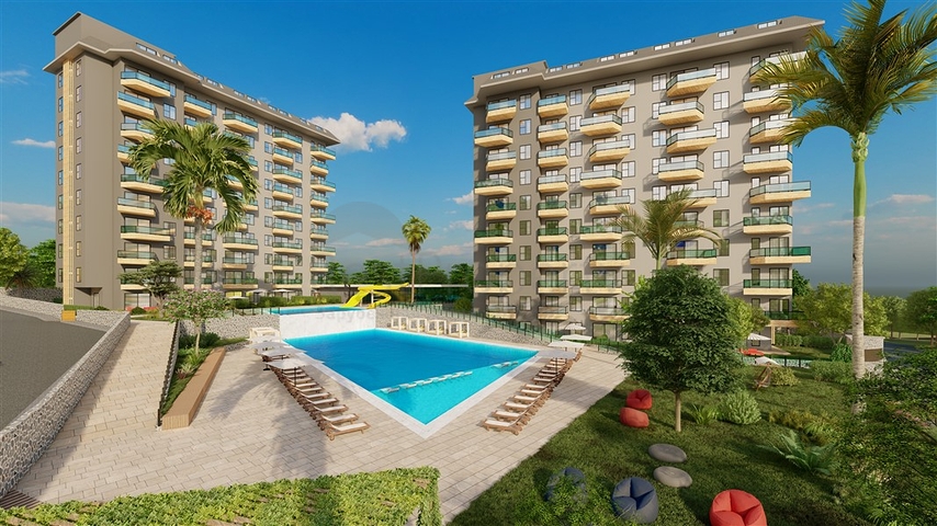 1 + 1 شقة في مجمع مع بنية تحتية غنية