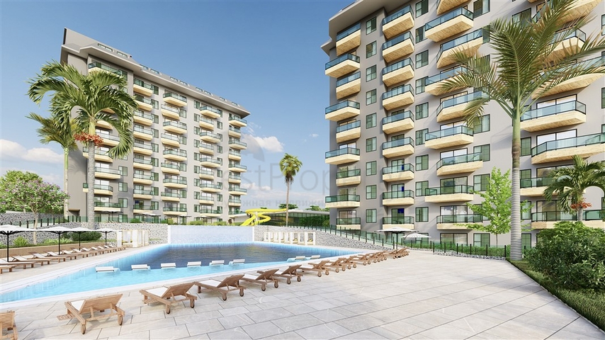 1 + 1 شقة في مجمع مع بنية تحتية غنية