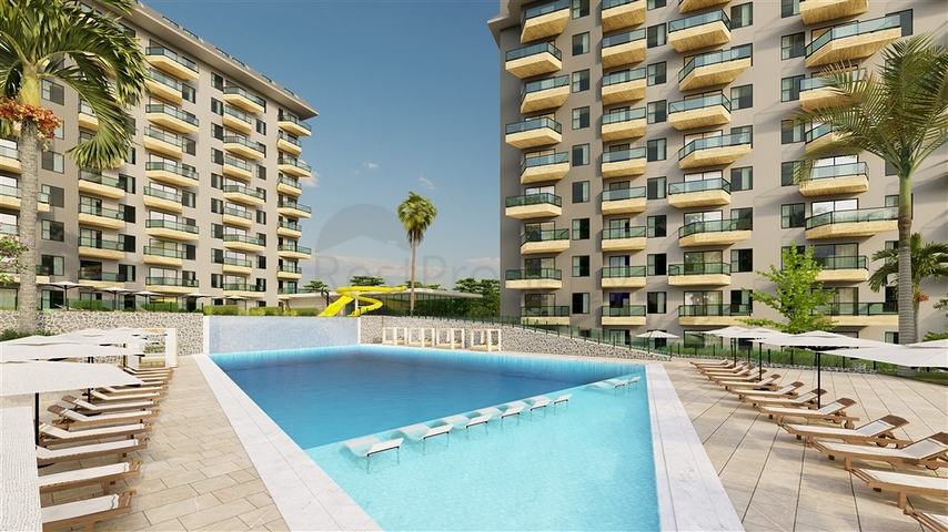 1 + 1 شقة في مجمع مع بنية تحتية غنية