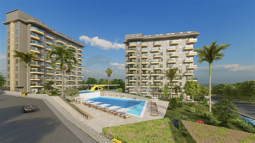 1 + 1 شقة في مجمع مع بنية تحتية غنية