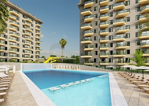 1 + 1 شقة في مجمع مع بنية تحتية غنية