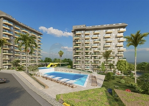 1 + 1 شقة في مجمع مع بنية تحتية غنية