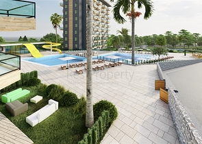 1 + 1 شقة في مجمع مع بنية تحتية غنية