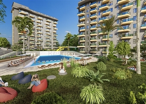 1 + 1 شقة في مجمع مع بنية تحتية غنية