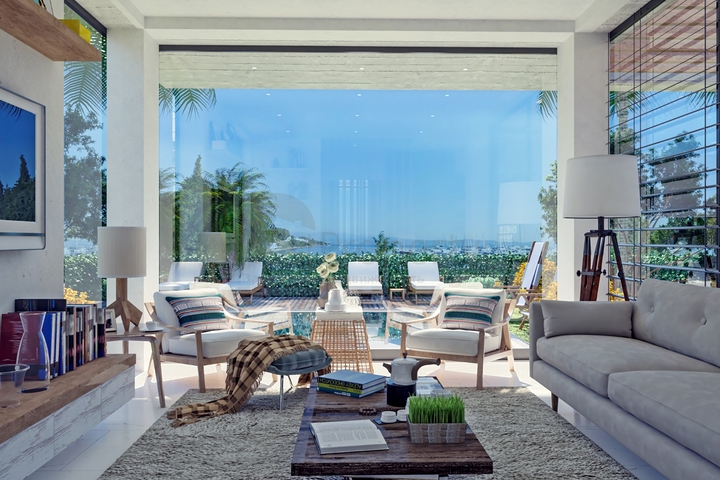 فلل جذابة محاطة بالطبيعة الخصبة