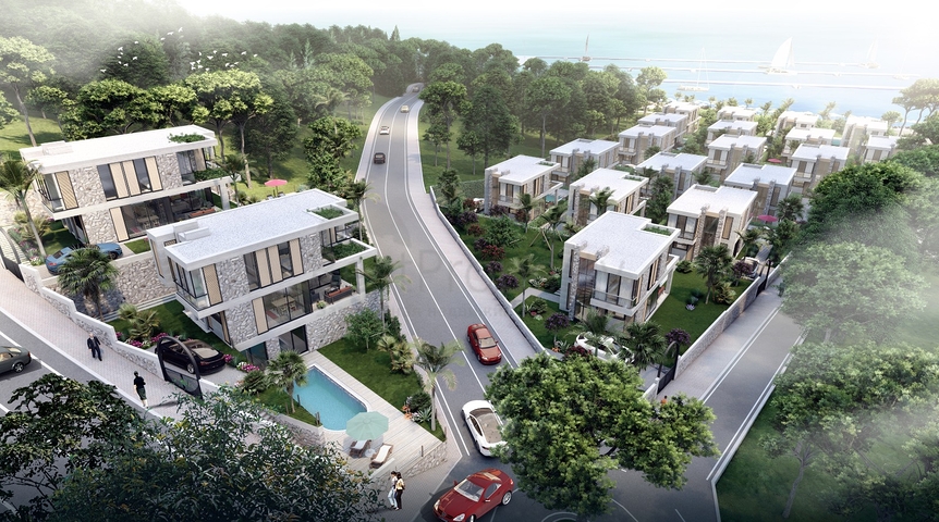 فلل جذابة محاطة بالطبيعة الخصبة