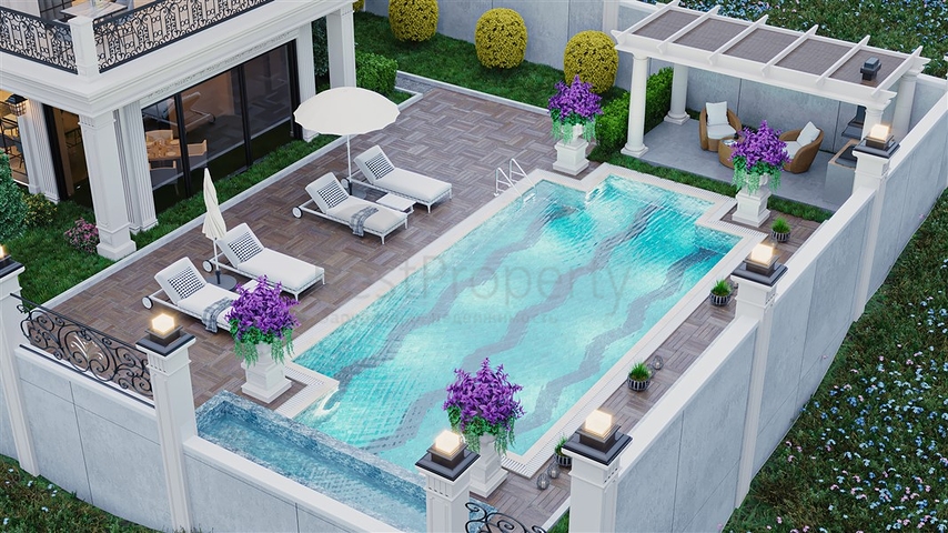 فيلا مطلة على البحر 5 + 1 في منطقة كارجيجاك