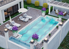 فيلا مطلة على البحر 5 + 1 في منطقة كارجيجاك