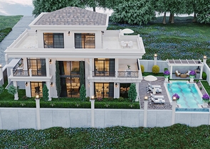 فيلا مطلة على البحر 5 + 1 في منطقة كارجيجاك