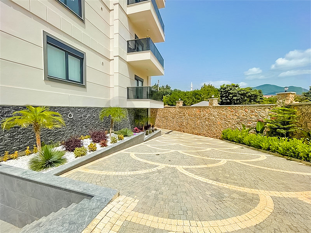 شقة 1+1 في أوبا في مجمع قيد الإنشاء 