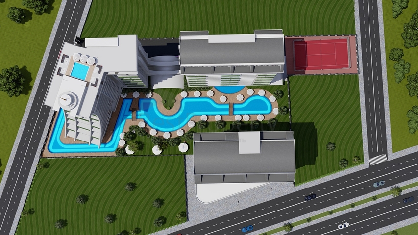 شقة 1+1 في مبنى تم بناؤه حديثا في منطقة محمودلار