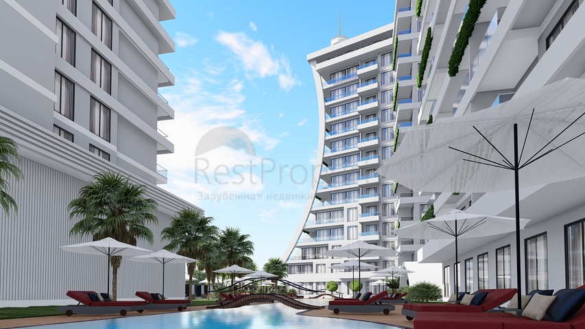 شقة بغرفة نوم واحدة في مجمع جديد