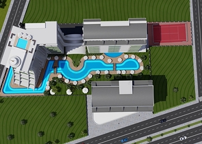 شقة بغرفة نوم واحدة في مجمع جديد