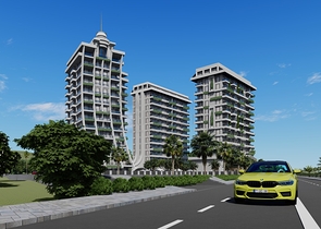 شقة بغرفة نوم واحدة في مجمع جديد