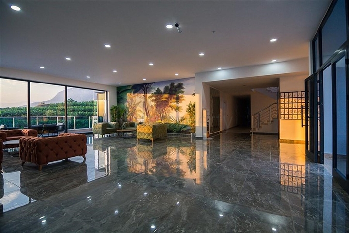 شقق 1+1 في مجمع جديد به بنية تحتية فندقية