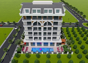 شقة 1+1 في منطقة محمودلار