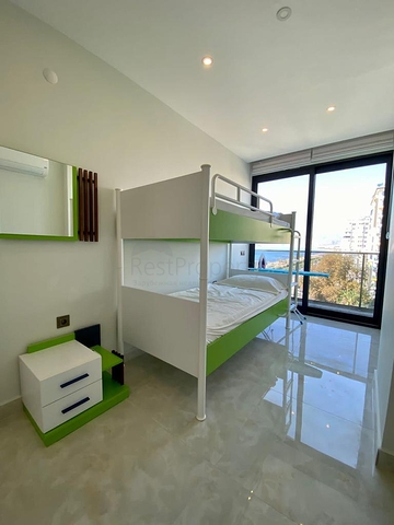 اطلالة بحر ساحرة - شقة ضمن مجمع فاخر -2 غرفة وصالة -في مهموتلار / الانيا 