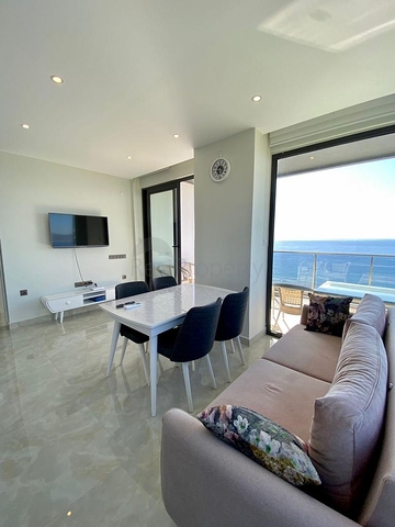 اطلالة بحر ساحرة - شقة ضمن مجمع فاخر -2 غرفة وصالة -في مهموتلار / الانيا 