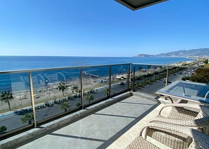 اطلالة بحر ساحرة - شقة ضمن مجمع فاخر -2 غرفة وصالة -في مهموتلار / الانيا 