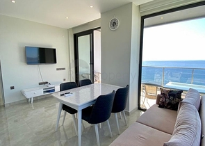 اطلالة بحر ساحرة - شقة ضمن مجمع فاخر -2 غرفة وصالة -في مهموتلار / الانيا 