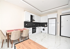 شقة بغرفة نوم واحدة في مبنى جديد على بعد 250 متر من البحر الأبيض المتوسط