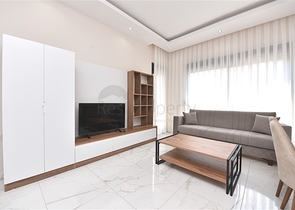 شقة بغرفة نوم واحدة في مبنى جديد على بعد 250 متر من البحر الأبيض المتوسط