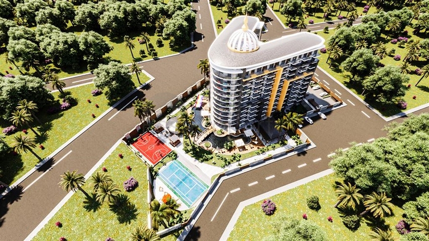 مشروع جديد مع البنية التحتية للفنادق في غازي باشا