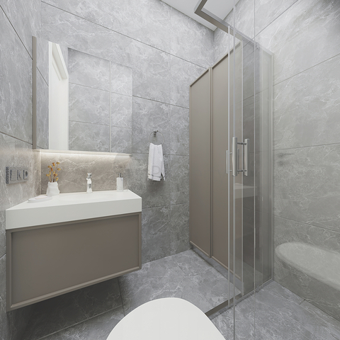 شقق 2+1 في مجمع صديق للبيئة تحيط به الغابات الصنوبرية في منطقة دورتيبي في الجزء الشرقي من بودروم.