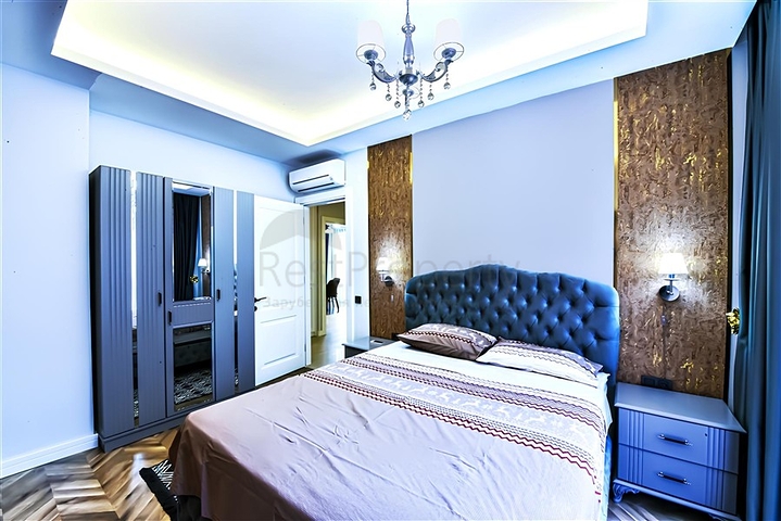 شقة مفروشة 1 + 1 في مجمع حديث جديد في وسط ألانيا