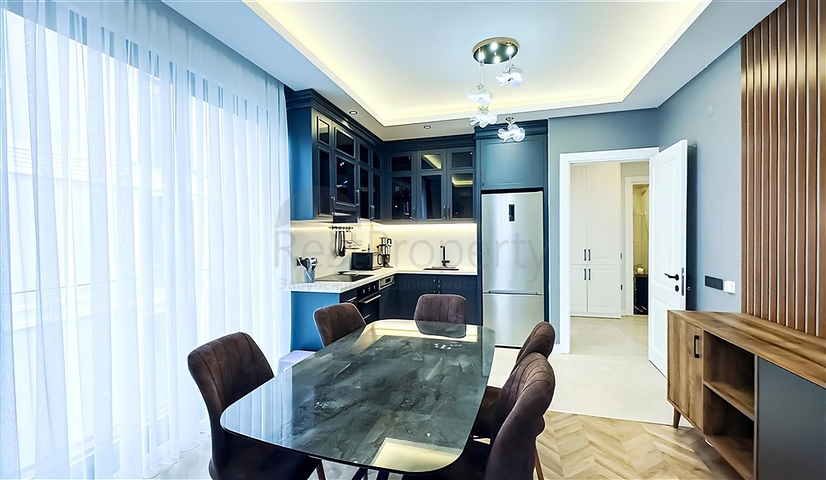 شقة مفروشة 1 + 1 في مجمع حديث جديد في وسط ألانيا