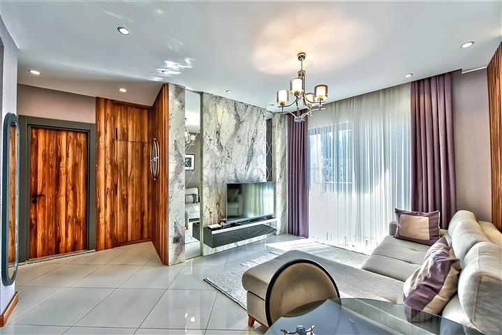 شقة 1+1 في واحدة من أفضل المجمعات في منطقة محمودلار