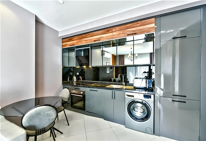 شقة 1+1 في واحدة من أفضل المجمعات في منطقة محمودلار