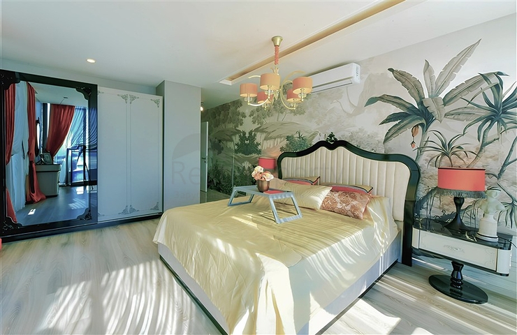 فيدا 5 + 1 مطلة على البحر في وسط ألانيا