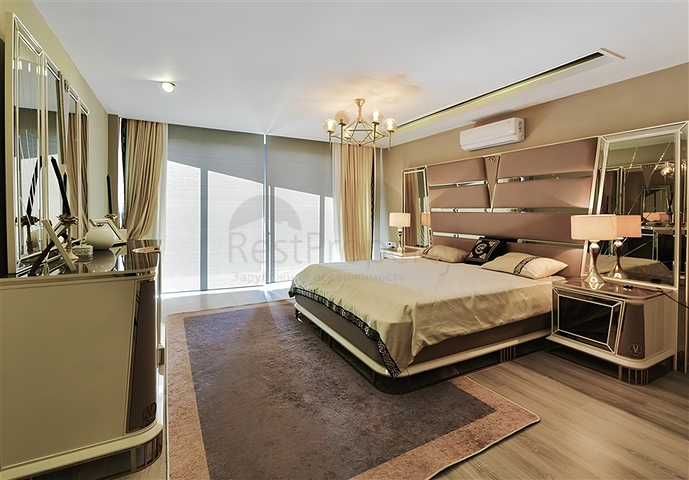 فيدا 5 + 1 مطلة على البحر في وسط ألانيا