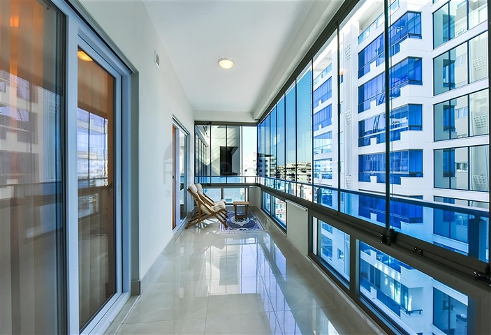 شقة فسيحة 1 + 1 في مجمع جديد في منطقة محمودلار