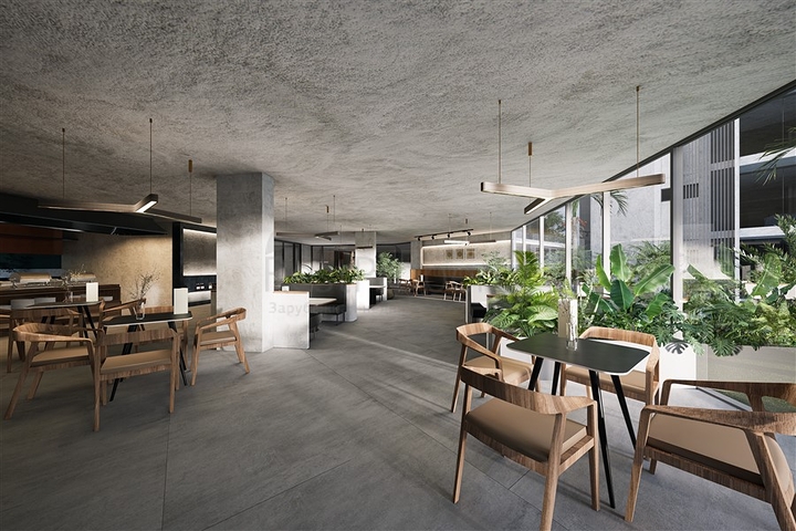 مجمع حديث جديد في جنوب الجزيرة مع خصائص عرض فريدة من نوعها