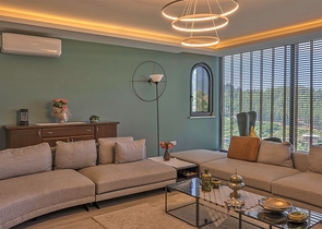 4 + 1 فيلا للبيع في ألانيا عن طريق البحر / منزل الانتهاء مع الأثاث