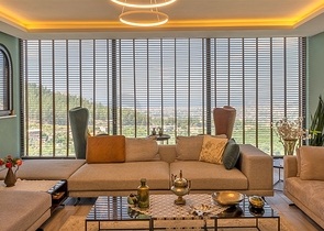 4 + 1 فيلا للبيع في ألانيا عن طريق البحر / منزل الانتهاء مع الأثاث